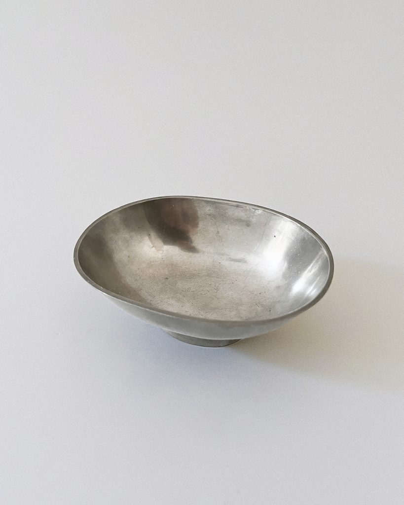 Edvin Ollers Small Modernist Pewter Bowl Schreuder & Olsson