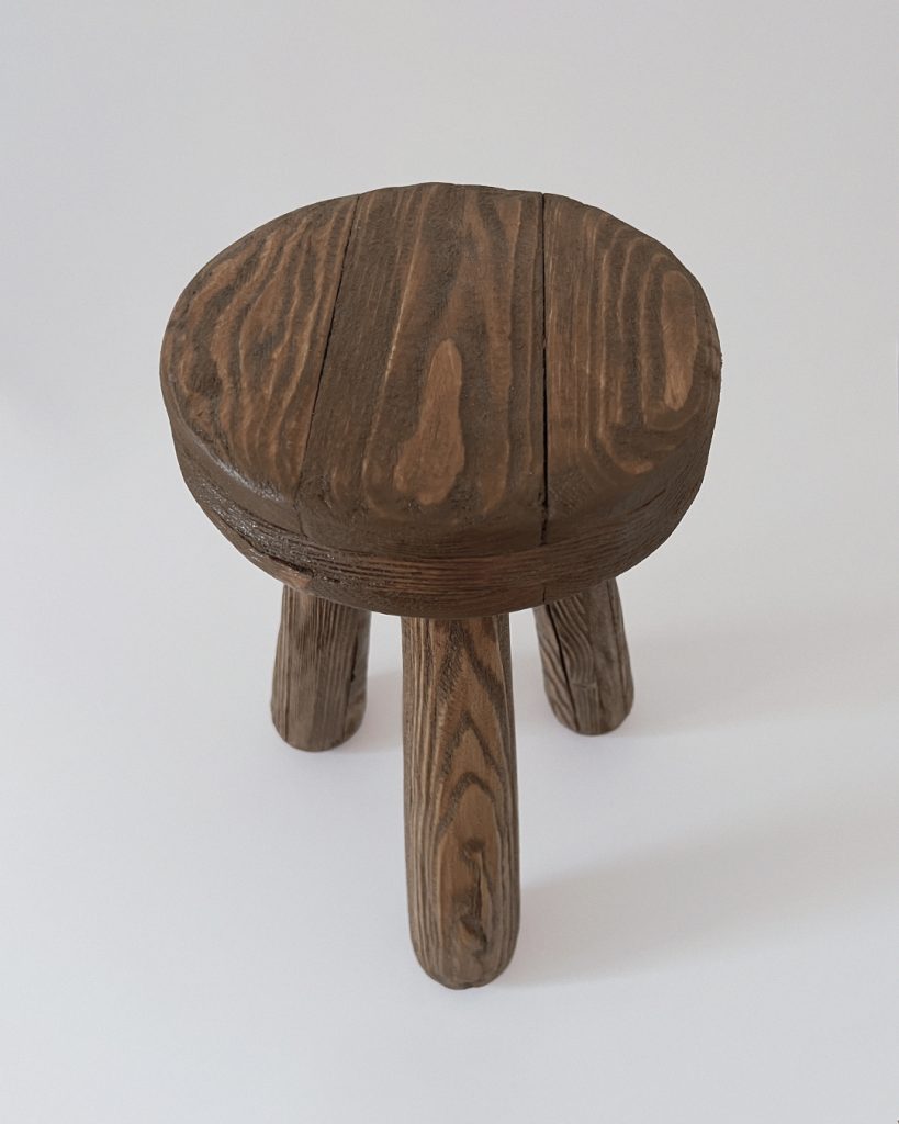 Wooden Modernist Tripod Stool