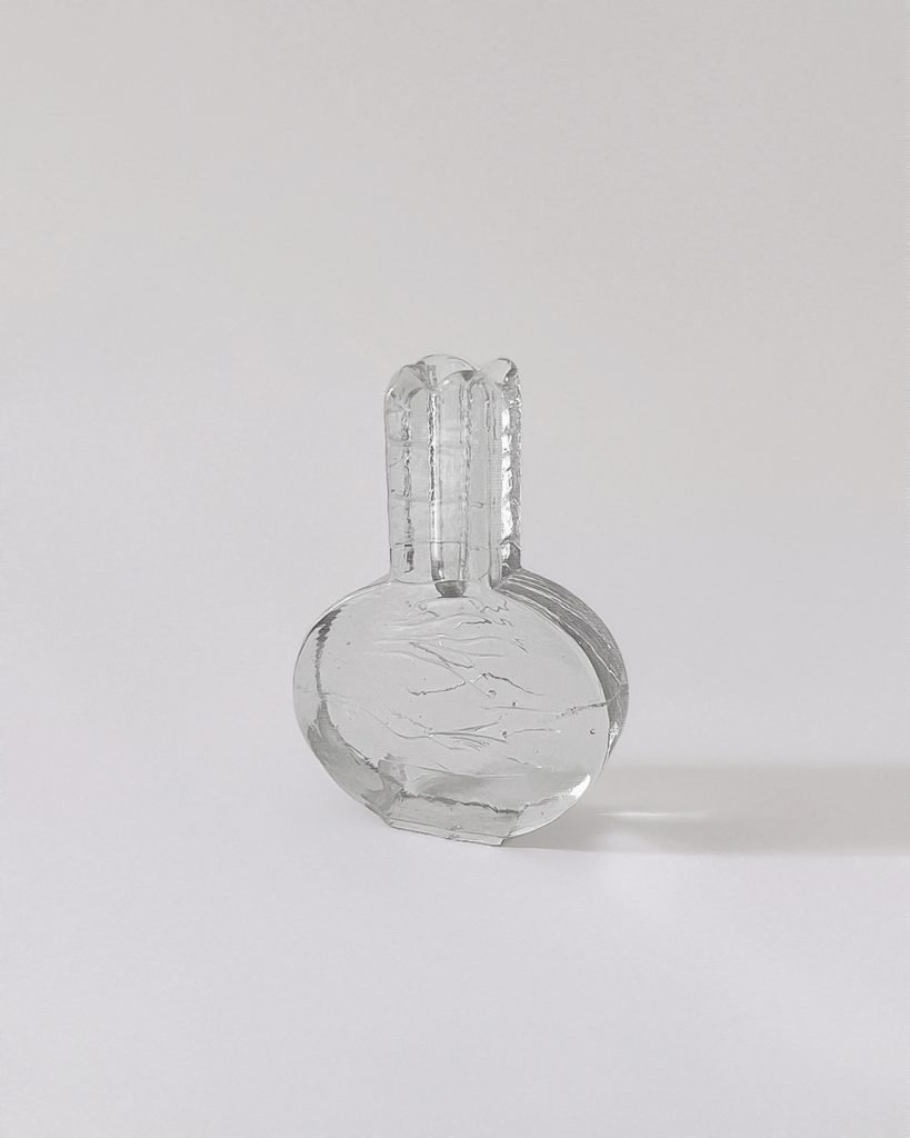 Ingrid Glashütte <br> Small Brutalist Solifleur Vase <br> C. 1970