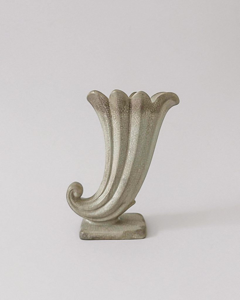 Arthur Percy <br> Sculptural Cornucopia Vase <br> C. 1940