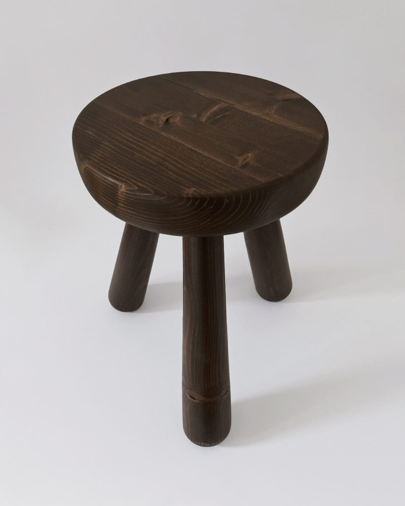 Modernist Tripod Wooden Stool