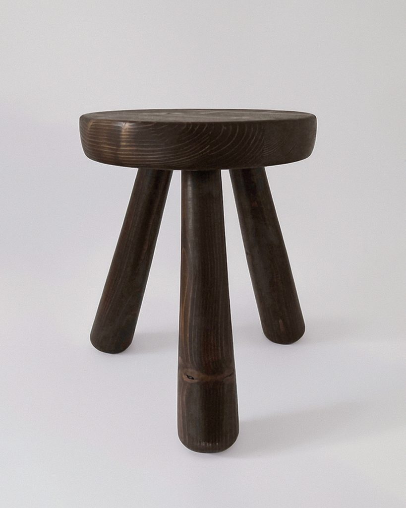 Wooden Tripod Modernist Stool