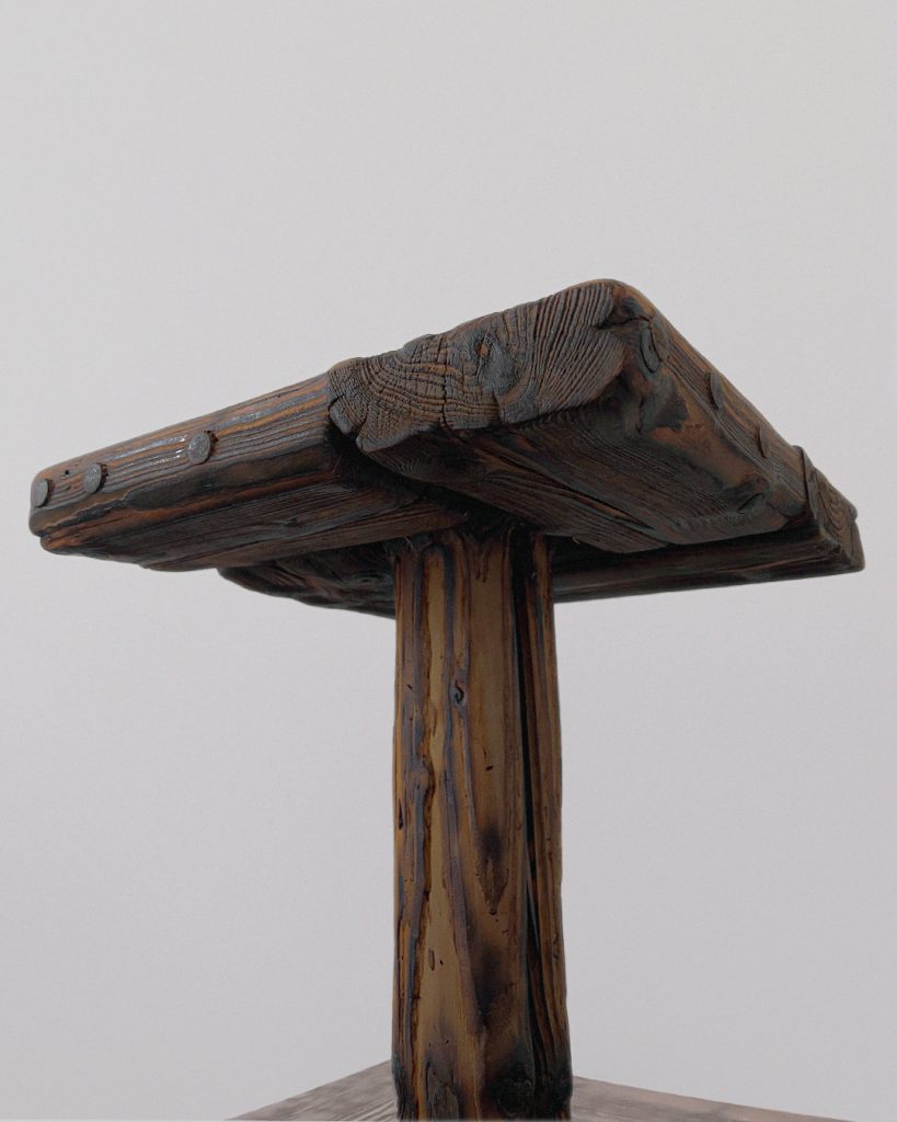 Wabi Sabi Wooden Side Table