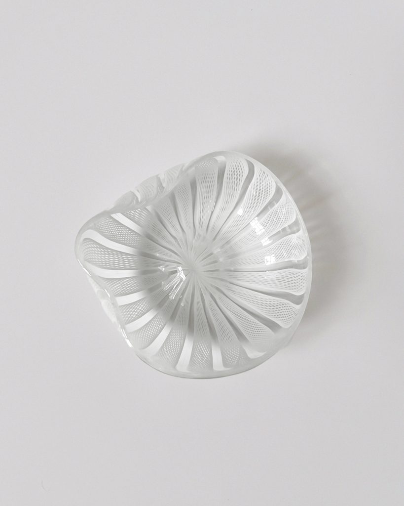 Murano Small Filigree Glass Bowl