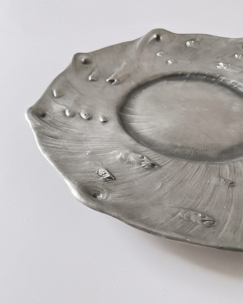 Olof Ahlberg Art Nouveau Pewter Dish Schreuder & Olsson