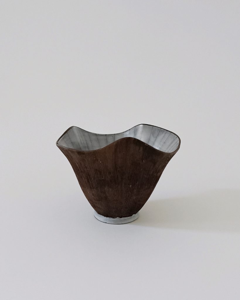 Irma Yourstone Fluted Earthenware Vase