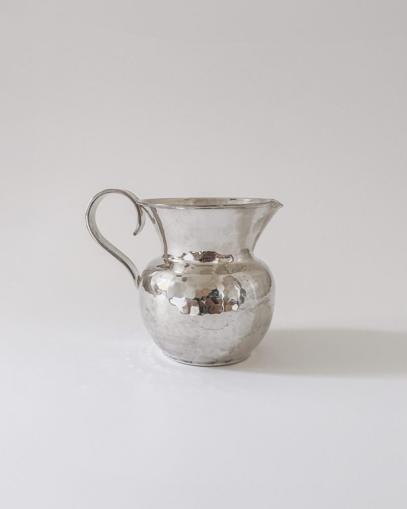 OLRI Hand Wrought Italian Silver Pitcher