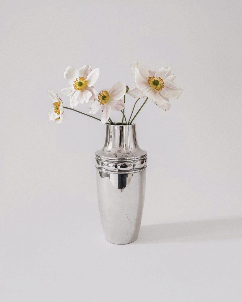GAB Modernist Silver Vase