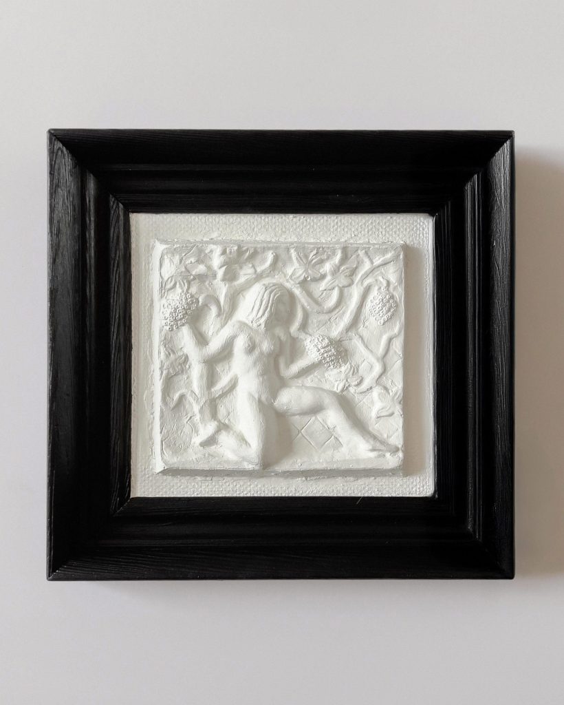 Bo Fjaestad Midcentury Plaster Wall Relief