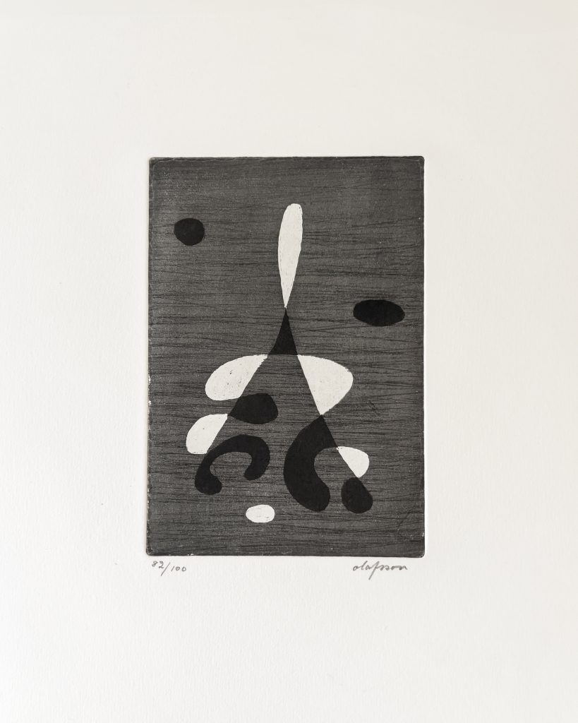 Pierre Olofsson Abstract Composition Vindhäxa Etching