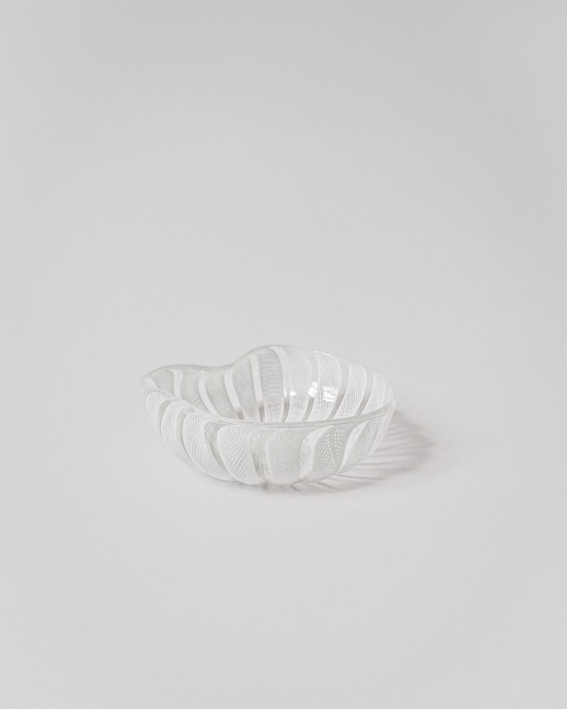 Small Murano Filigree Glass Bowl