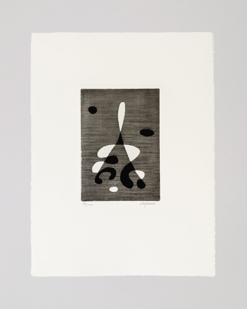 Pierre Olofsson Abstract Composition Vindhäxa Etching