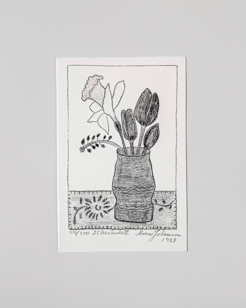 Mona Johansson Still Life Etching