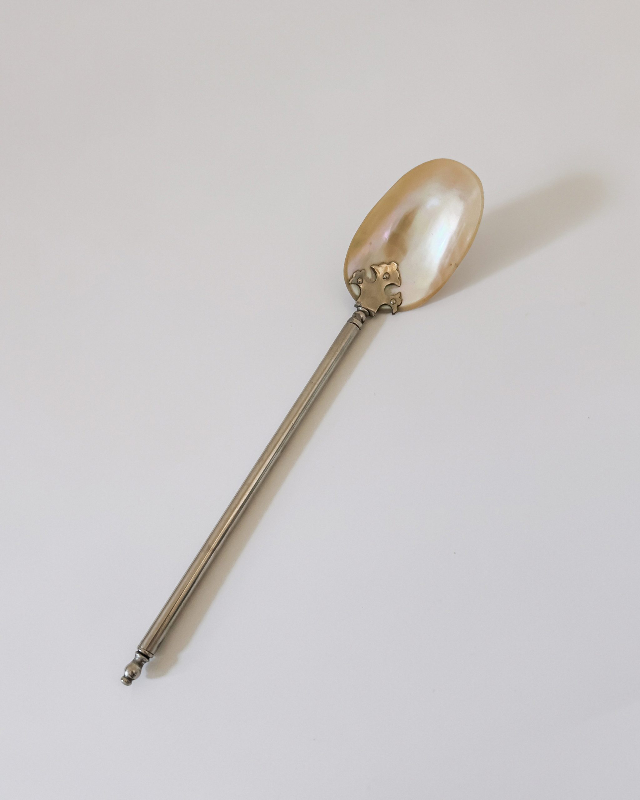 Antique Mother of Pearl Caviar Serving Spoon
