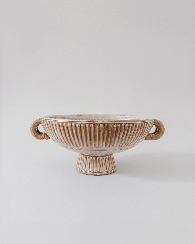 Harald Östergren Art Deco Relief Bowl Upsala Ekeby