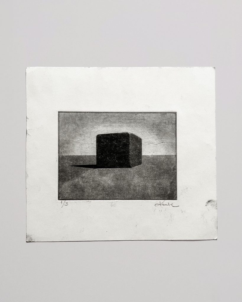 Geometrical Study Modernist Etching