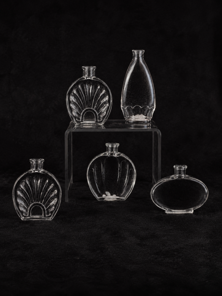 Perfume Bottles designed by Edvin Ollers for Limmared, c. 1930