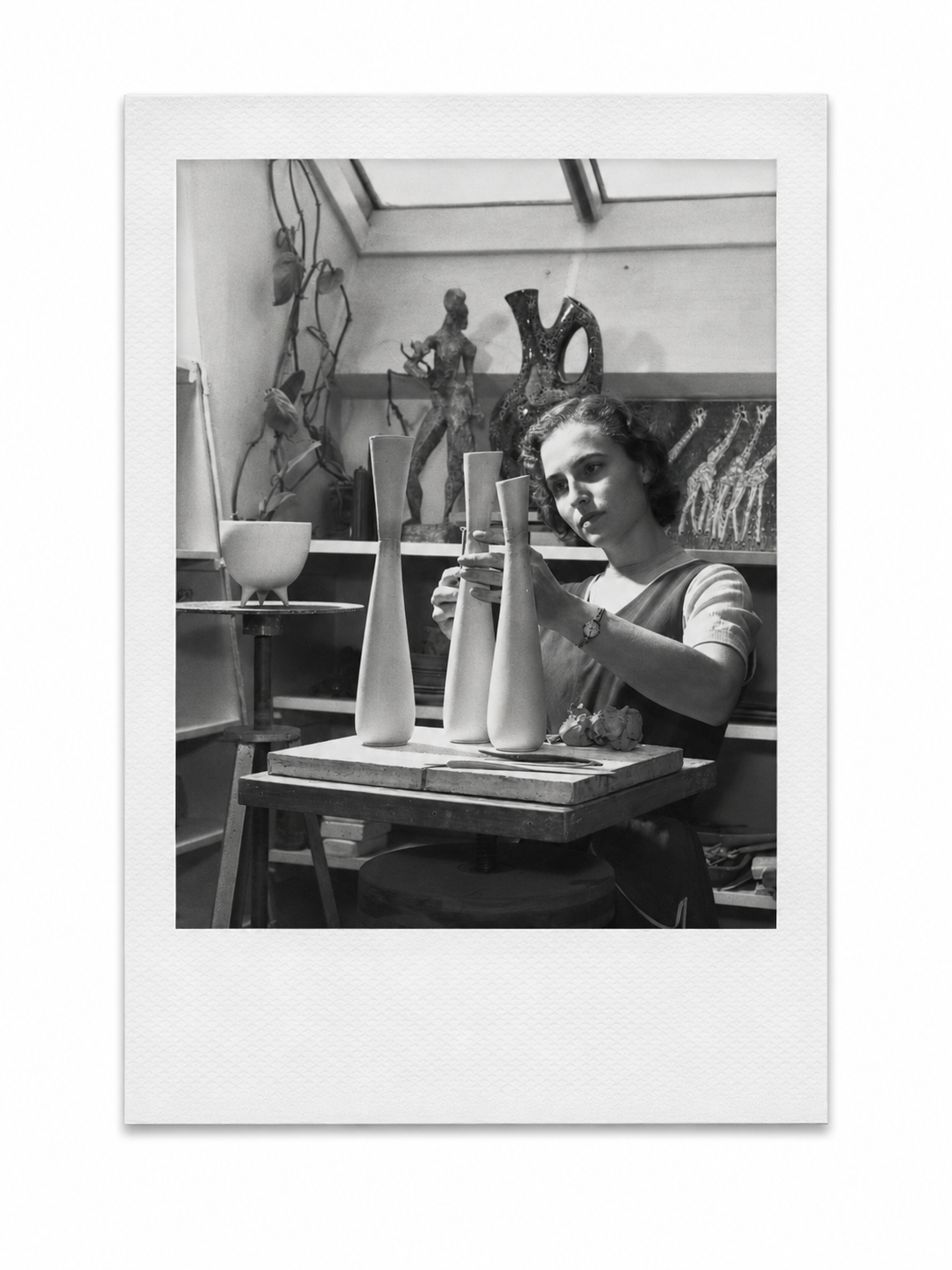 Lillemor Mannerheim in the studio