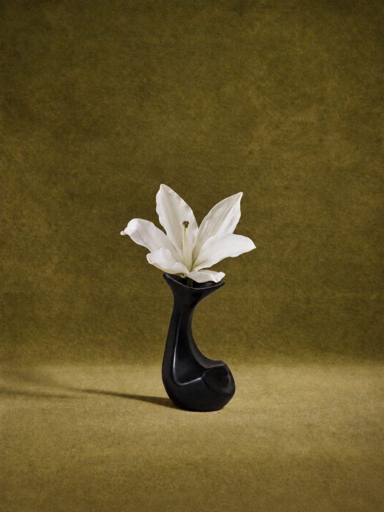 A small modernist vase in the shape of a fish, designed by Lillemor Mannerheim, c. 1950
