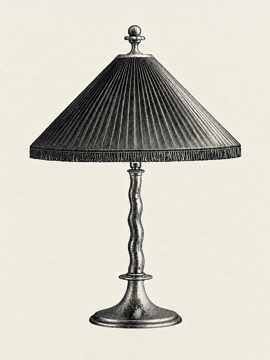 Table Lamp 6891, Harald Notini, Böhlmark's, c. 1920